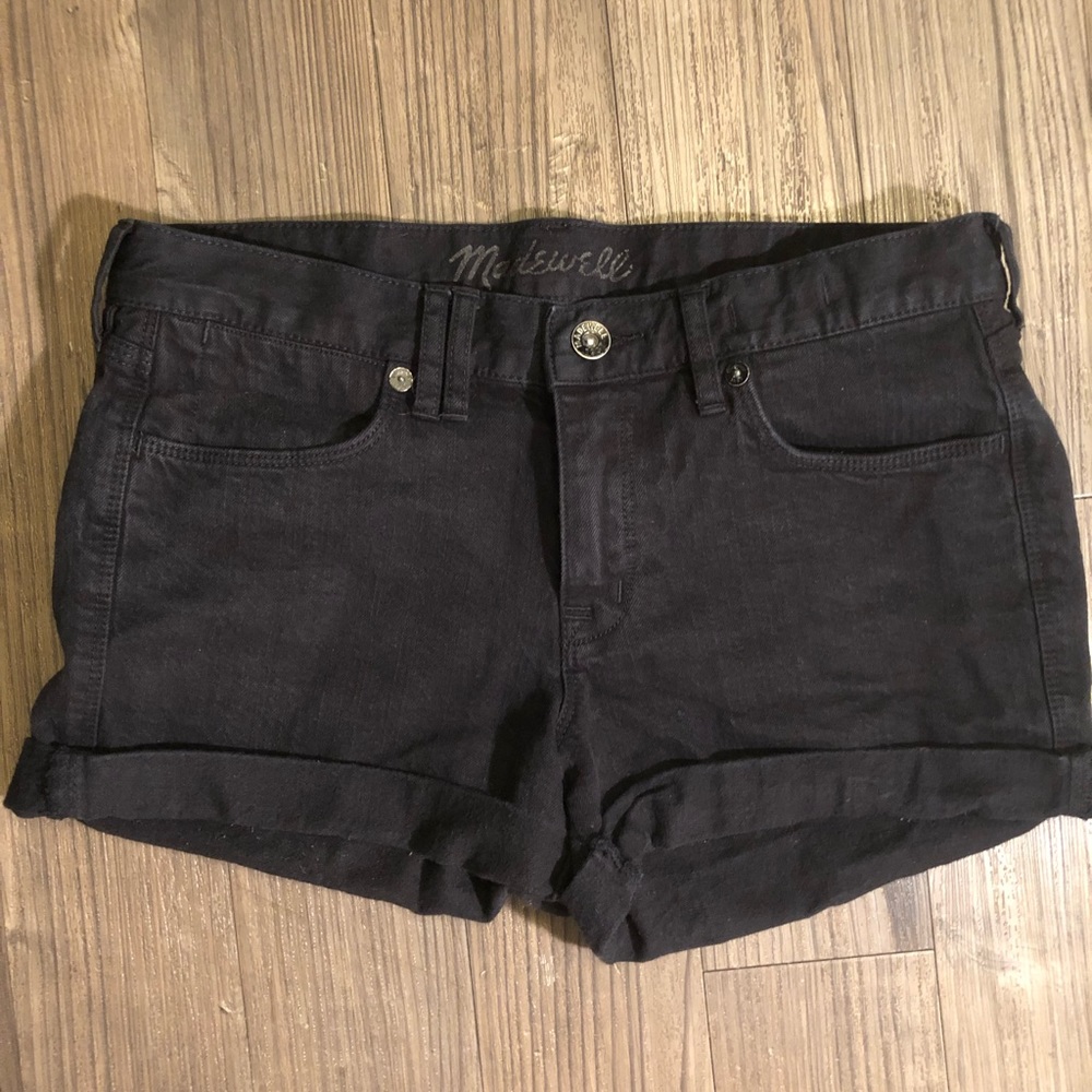 Madewell Black Jean Shorts